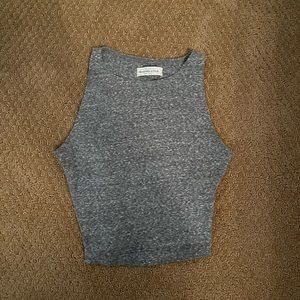 Abercrombie & Fitch grey crop tank
